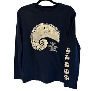 Nightmare before Christmas long sleeve black top size XXL